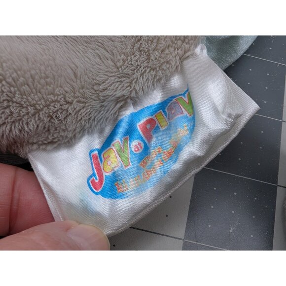 Jay At Play Elephant Plush Microbead Pillow Gray About 26 Inch Long Stuffed - Picture 4 of 15